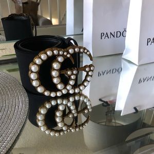 Wide waist G Pearl Belt (M-L)